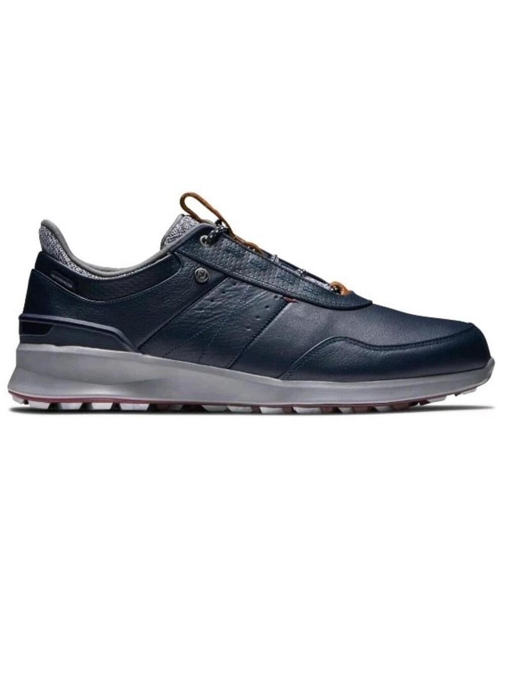 Foot Joy Stratos Mens Size 10 Navy Blue Leather Golf Shoes 50043